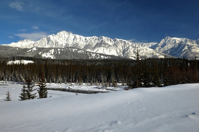  Mountain View Bow Valley Parkway Winter Banff